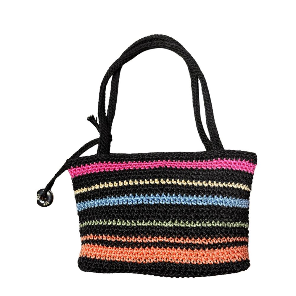 The Sak‎ Crocheted Mini Tote Bag Y2K Indie Sleaze Vintage Boho